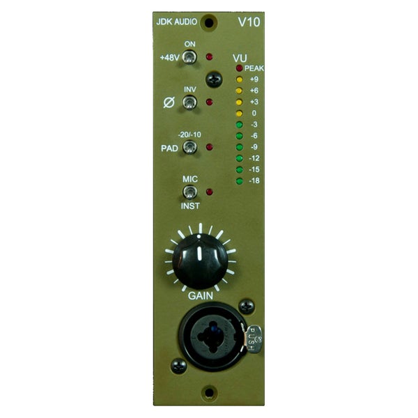 JDK Audio V10 Mic Preamp in Lunchbox formaat