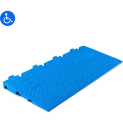 Defender MIDI 5 2D RAMP BLU Modulaire oplaadbare oprit voor rolstoeltoegang