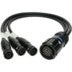 Klotz SVM-03T8M-03.0 SPUTNIK d&b speaker adapter PA-COM® 25p M - 3x speakON 8p M Speaker adapter voor d&b-system 3000mm