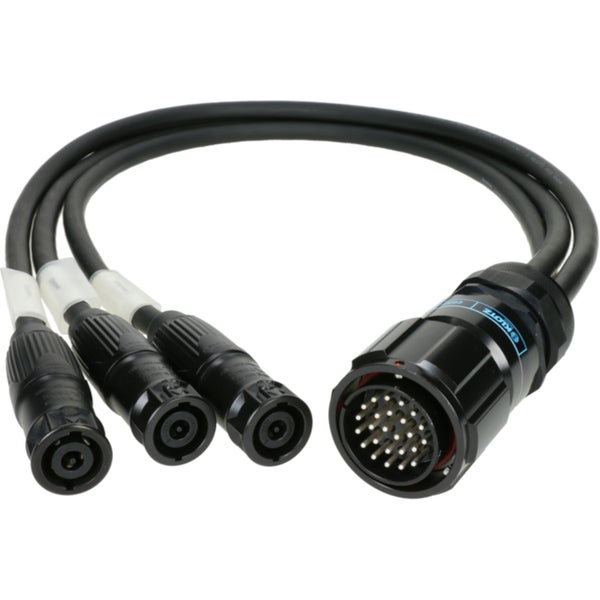 Klotz SVM-03T8M-03.0 SPUTNIK d&b speaker adapter PA-COM® 25p M - 3x speakON 8p M Speaker adapter voor d&b-system 3000mm