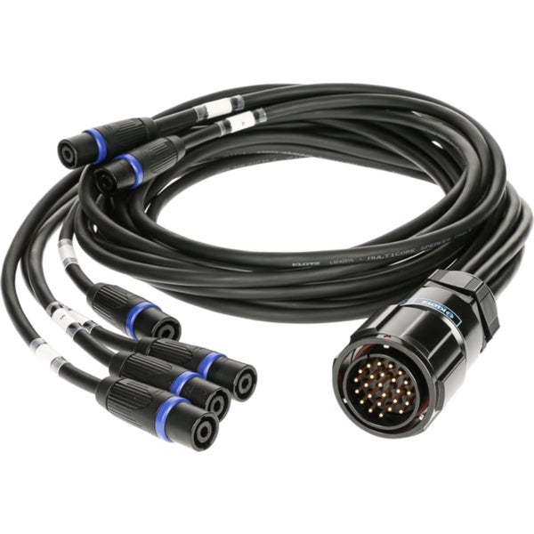 Klotz SVM-06T4M-Y140 SPUTNIK d&b speaker adapter PA-COM® 25p M - 6x speakON 4p M Speaker adapter for d&b systems