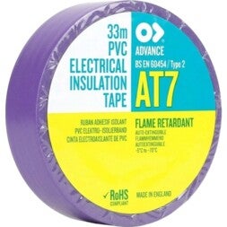 Advance AT7 PVC tape 15mm-10m paars