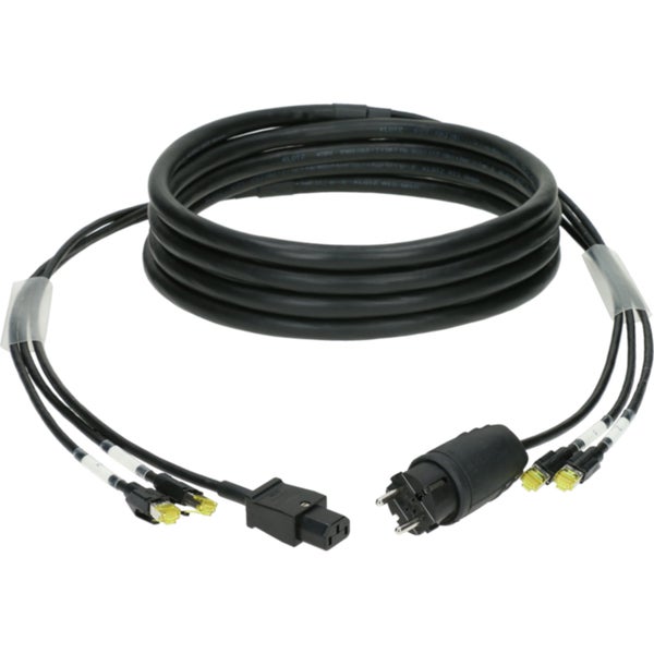 Klotz H1P88RI040 CAT7 & power 3G2.5 hybrid cable 2x RJ45 + Schuko => IEC 40m