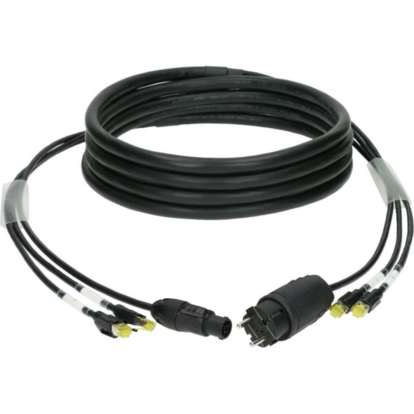 Klotz H1P88RU060 CAT7 & power 3G2.5 hybrid cable 2x RJ45 + Schuko powerCON TRUE1 60m