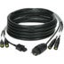 Klotz H1P99NI025 CAT7 & power 3G2.5 hybrid cable 2x etherCON + Schuko => IEC 25m