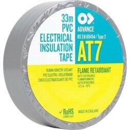 Advance AT7 PVC tape 15mm-33m grijs