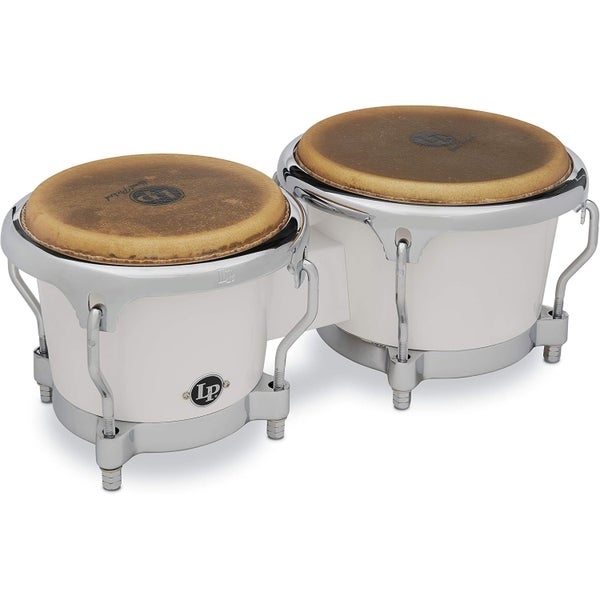 Latin Percussion LP200XF-WH 7-1/4" & 8-5/8" Fiberglass Bongo
