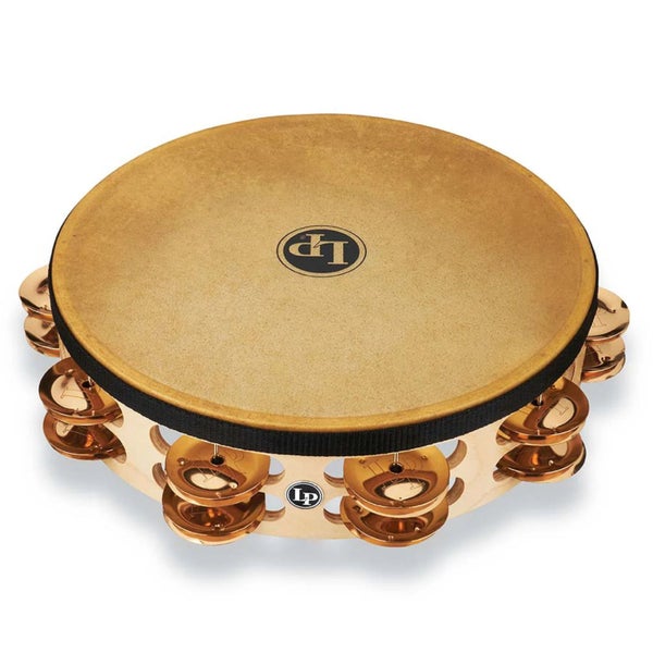 Latin Percussion LP384-BZ Pro 10 Dbl Row Headed Tamb-Bronze
