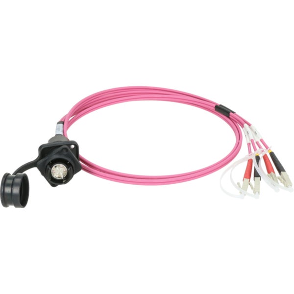 Klotz FB4ZNDL002 SmartBeam QUAD to 4x LC/UPC breakout cable installation adapter - multimode OM4 2 meter