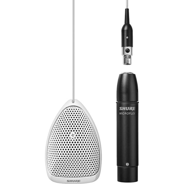 Shure MX391W-A/S omni-directionele boundary microfoon