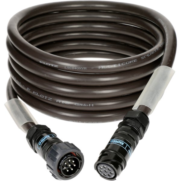 Klotz LP84XMDC025 8x 4.0 mm² speaker extension eXtreme PVC PA-COM® 8p F/M - M with ring 2.5m