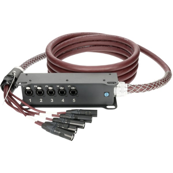 Klotz RC-EBE300V-6A RamCAT 5-fold network multicore system, RC5-LB5V cable, CAT5e (S/UTP) / etherCON - etherCON