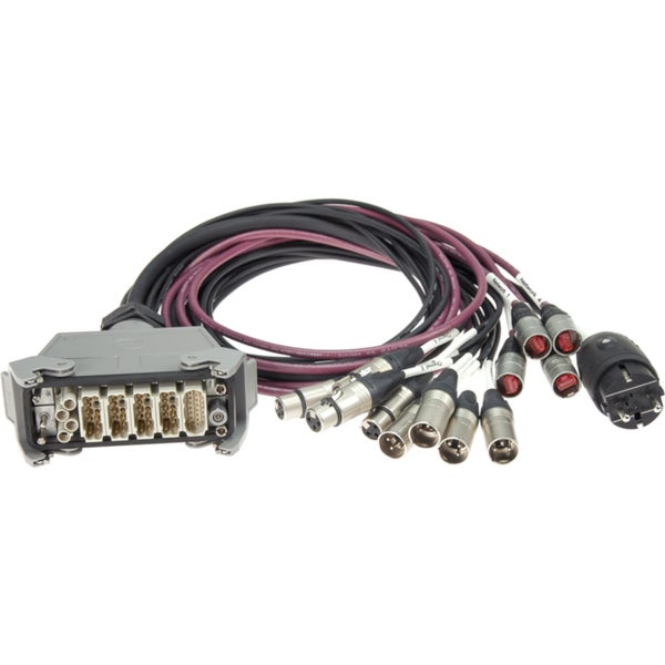 Klotz UMKI44E4H3 UMS hybrid input adapter HAN® F 4x etherCON + 4/4 XLR 3p + Schuko M 2 meter