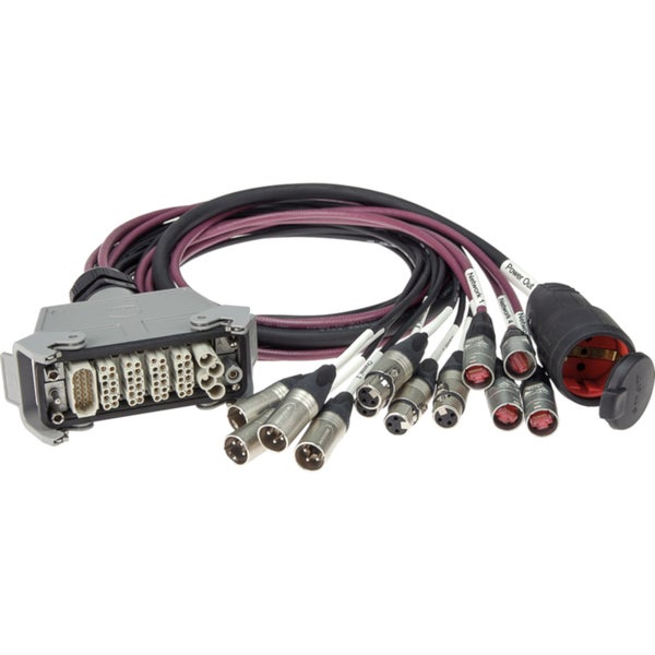 Klotz UMKO44E4H1 UMS hybrid output adapter HAN® M 4x etherCON + 4/4 XLR 3p + Schuko F 1.2 meter