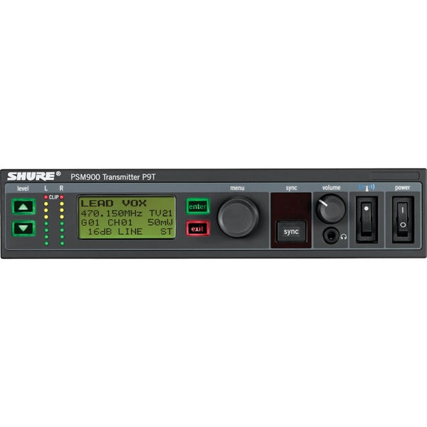 Shure PSM 900 P9TE G6E draadloze in-ear monitor zender  (470-506 MHz)