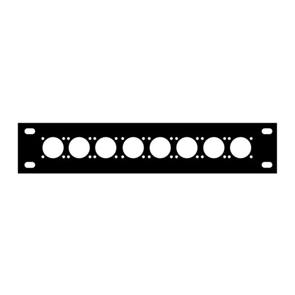 Audio Metalz patchpanel 2HE voor 8 x schuko