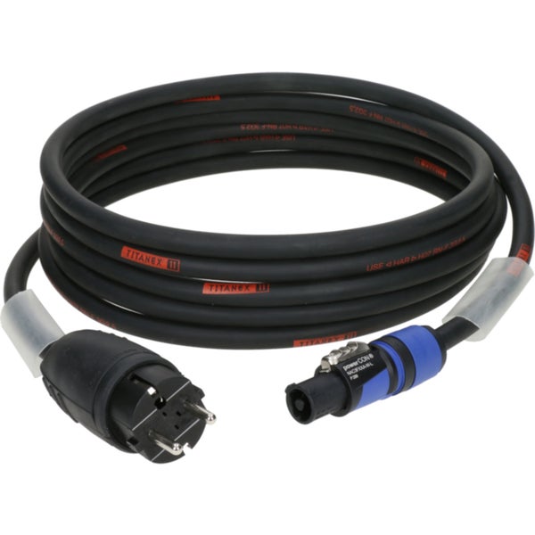 Klotz PT2-GA-0100 TITANEX H07RN-F power cable 3G 2.5 mm² Schuko - powerCON A 10 meter