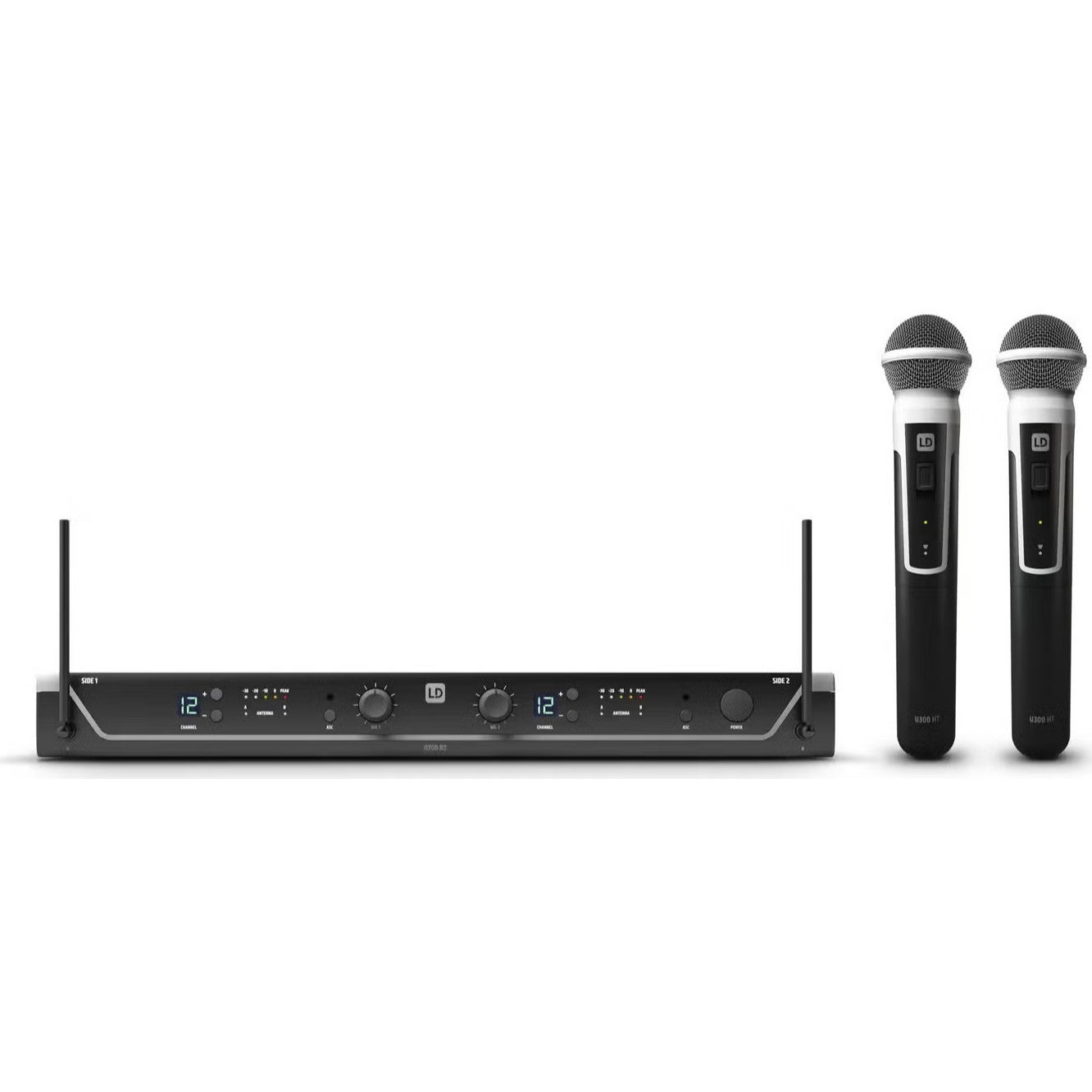 LD Systems U305 HHD 2 draadloze handheld-microfoonset (584 - 608 MHz)