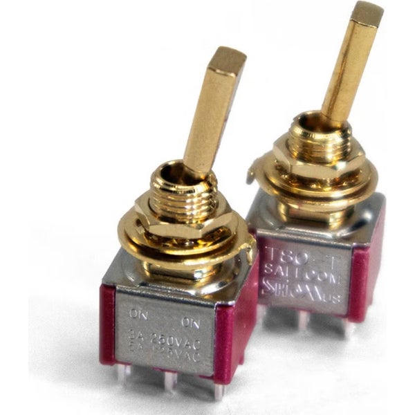 AllParts EP-0081-002 goud On On-minischakelaar