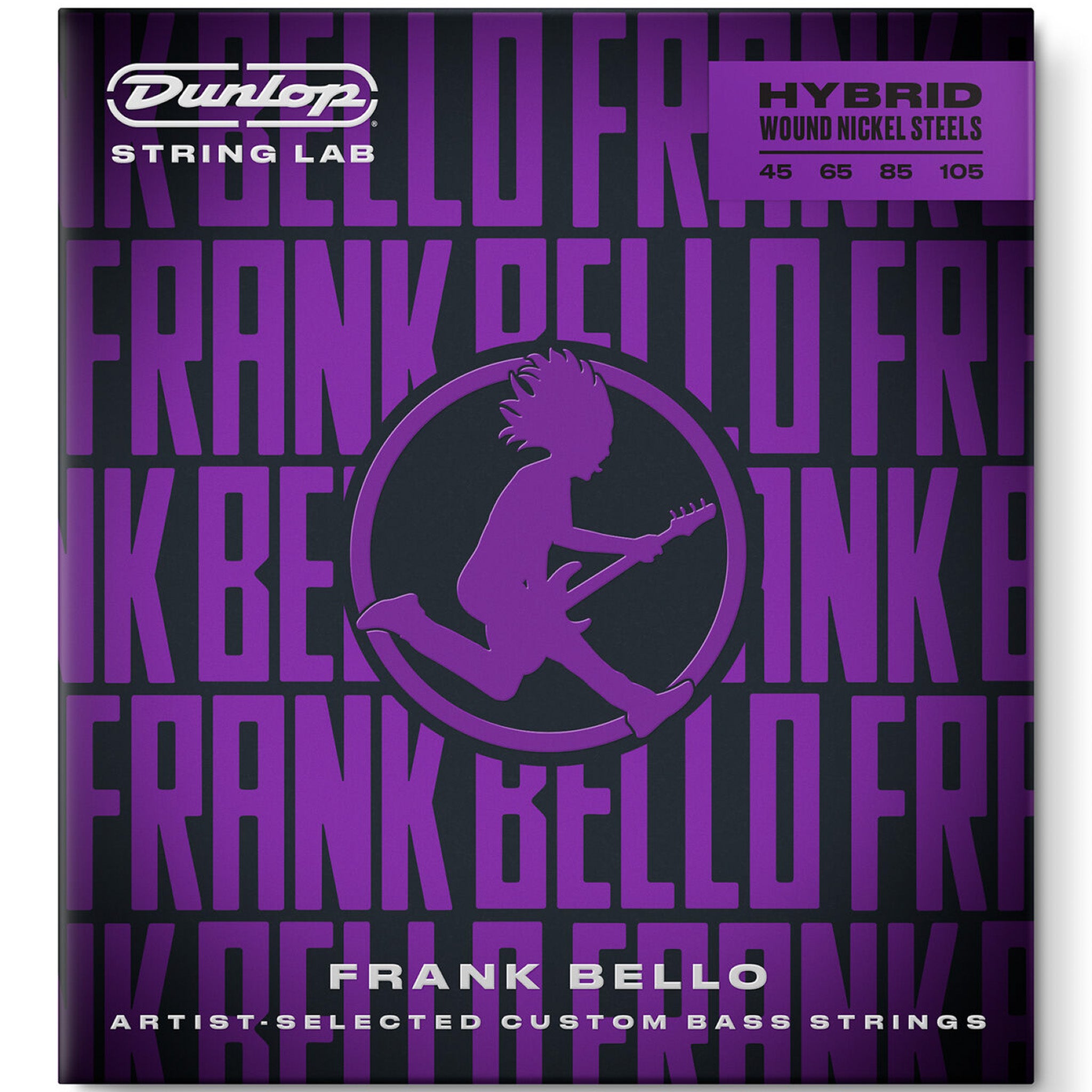 Dunlop FBHYN45105 String Lab Frank Bello Hybrid Wound Nickel Steel 045 - 105 strängset