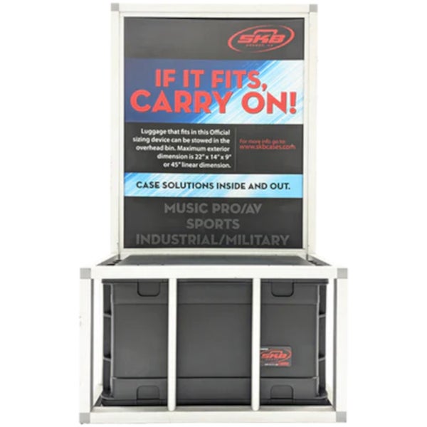 SKB 4U 19 inch rack 11 inch deep met Wielen, Zwart