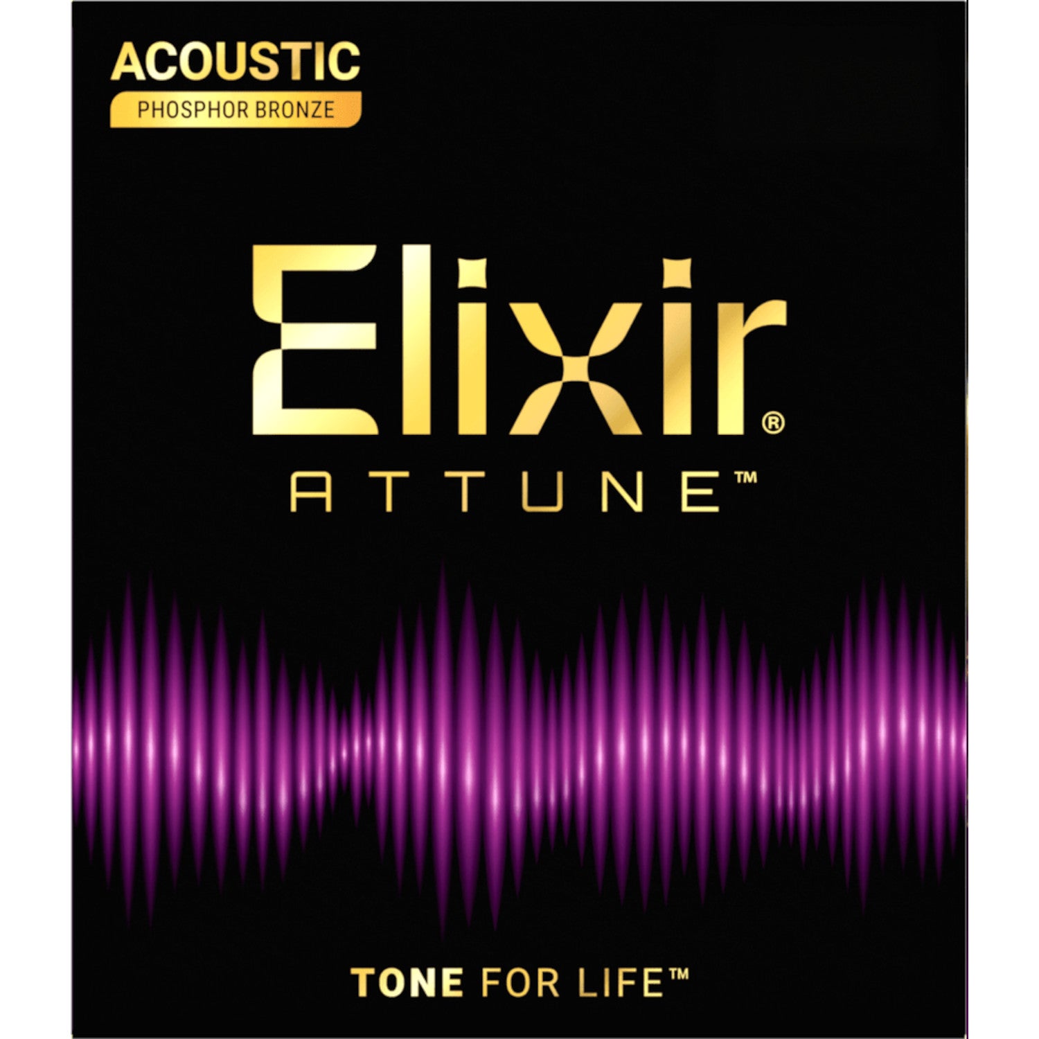 Elixir 21102 Attune Phosphor Bronze Medium 13-56 coated snarenset voor westerngitaar