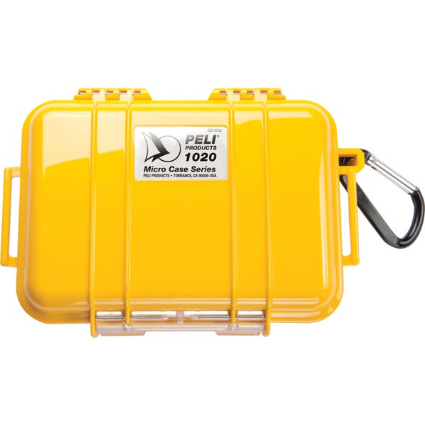 Peli 1020 Micro Case geel 13.5 × 9 × 4.3 cm