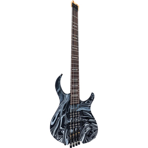 Sire Marcus Miller M6 4-String Headless Black Swirl elektrische basgitaar