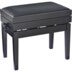 Konig & Meyer 13955 Piano bench with sheet music storage matzwart, zitting zwart velours