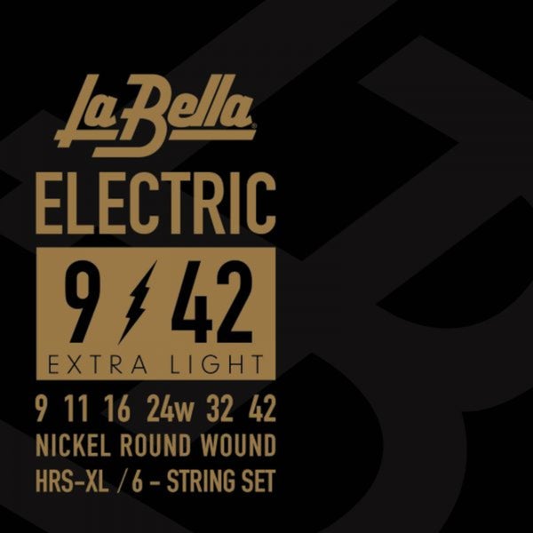 La Bella HRS-XL Electric Guitar - Extra Light 9-42 snarenset voor elektrische gitaar