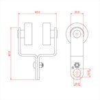 Doughty T85225 Studio Rail 80 Curtain Car X 5 (Steel Frame