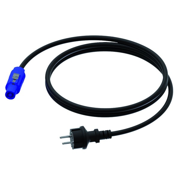 Procab CAB432/3 powerCON - Schuko male stroomkabel 3 meter