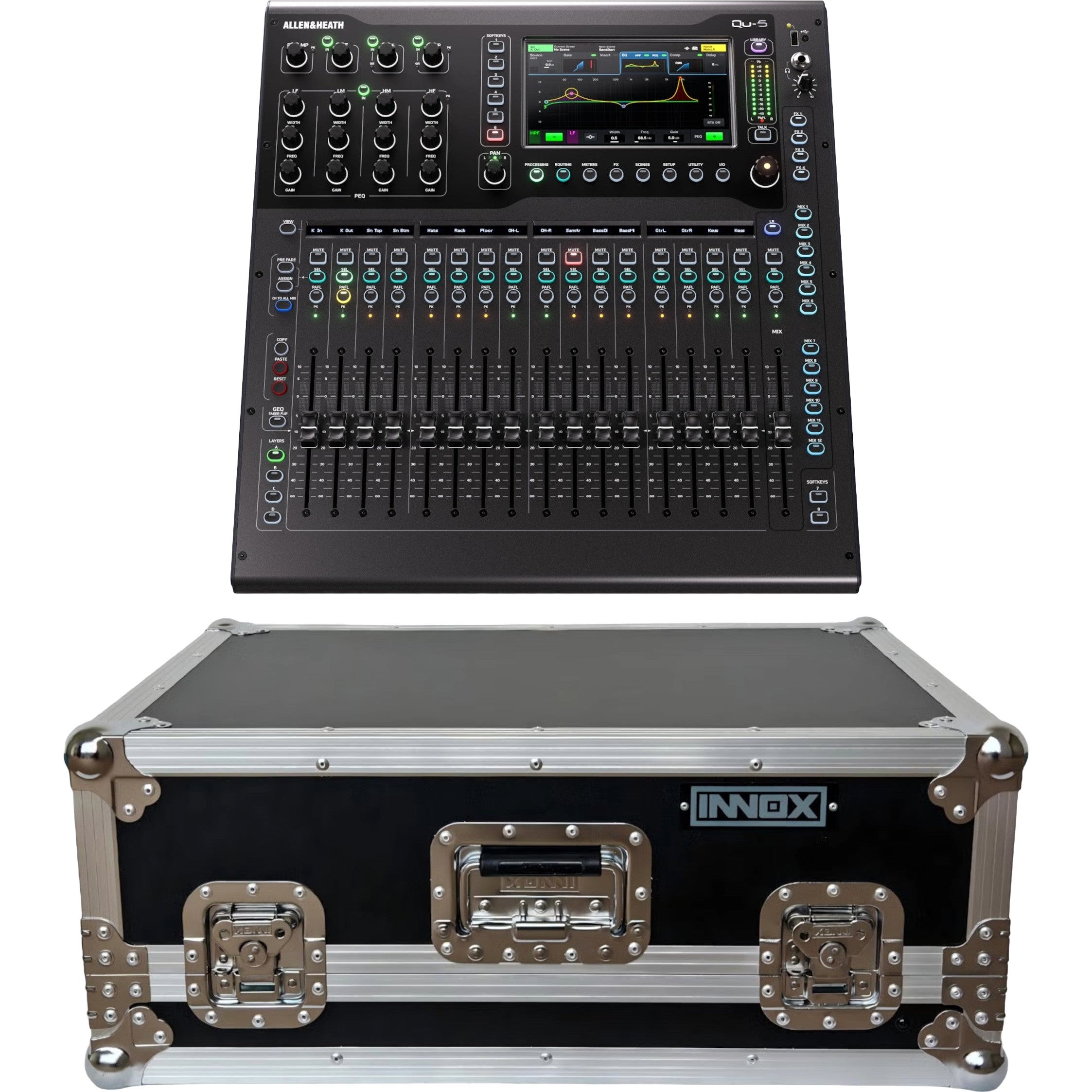 Allen & Heath Qu-5 inclusief flightcase