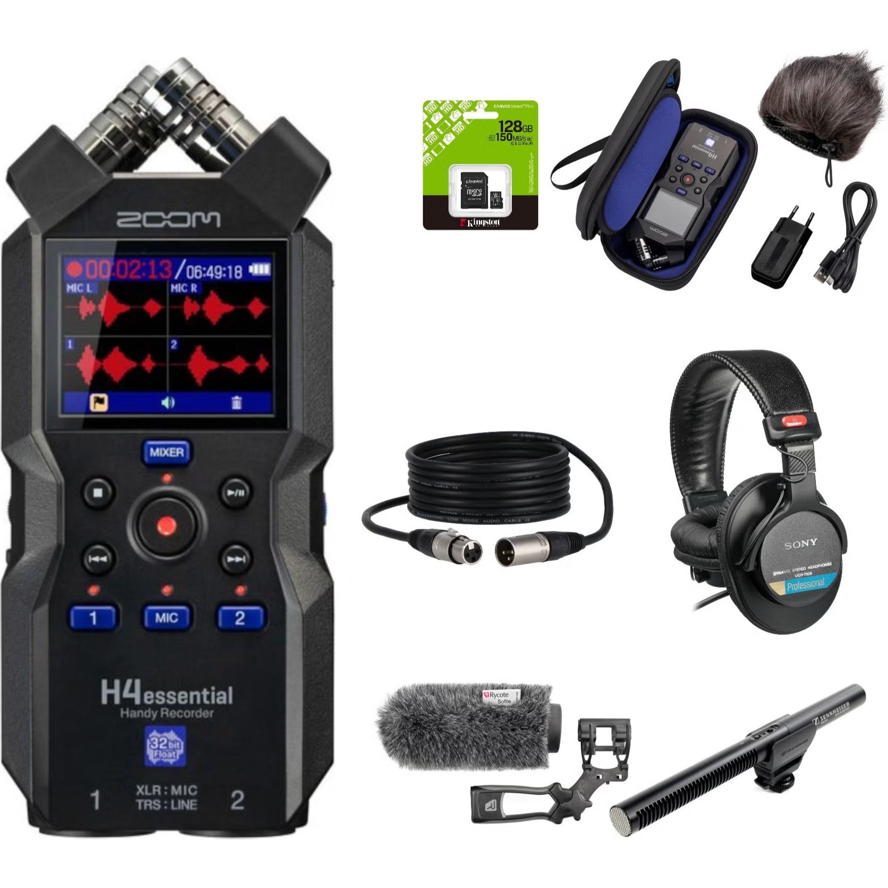 Zoom H4Essential portable recording startersset