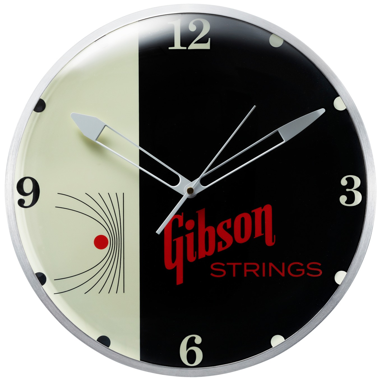 Gibson GA-CLK2 Vintage Lighted Wall Clock Strings