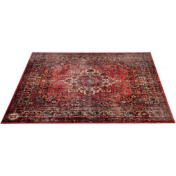 (B-Stock) DRUMnBASE VPCLB-ORD Vintage Persian Club Original Red drummat 163 x 142 cm