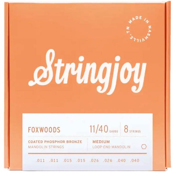 Stringjoy Foxwoods Series SJ-FW1140 Mandolin Coated Phosphor Bronze 11 mandoline snarenset