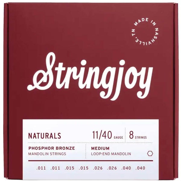 Stringjoy Naturals Series SJ-NB1140 Mandolin Phosphor Bronze 11-40 mandoline snarenset