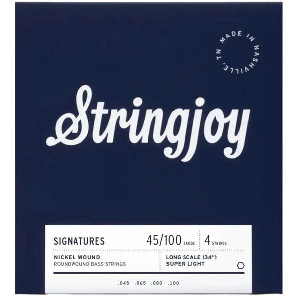 Stringjoy Signature Series SJ-BA45100LS Electric Bass Nickel 45-100 basgitaar snarenset