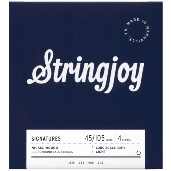 Stringjoy Signature Series SJ-BA45105LS Electric Bass Nickel 45-105 basgitaar snarenset
