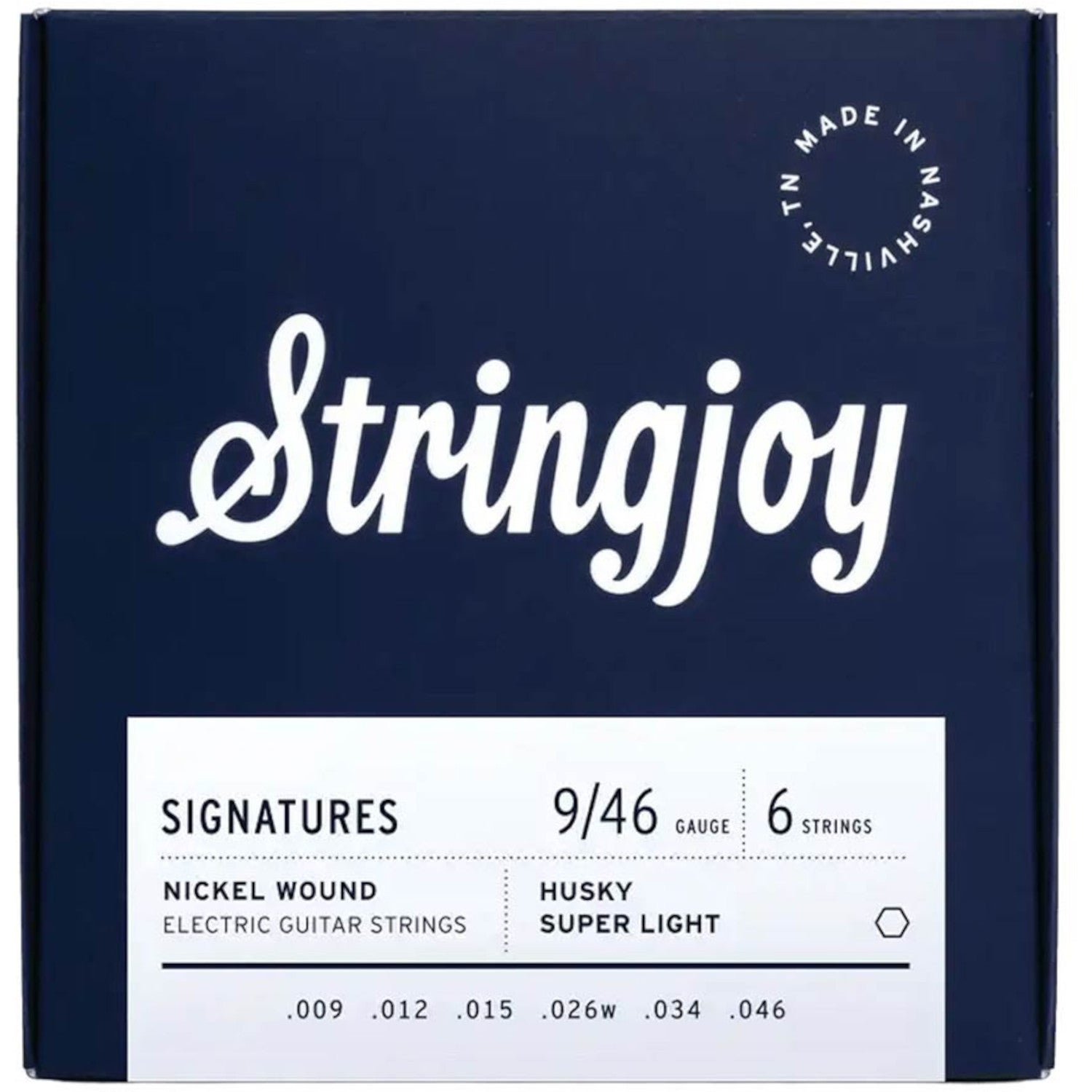 Stringjoy Signature Series SJ-HSK9 Electric Guitar Nickel 9-46 strängset till elgitarr