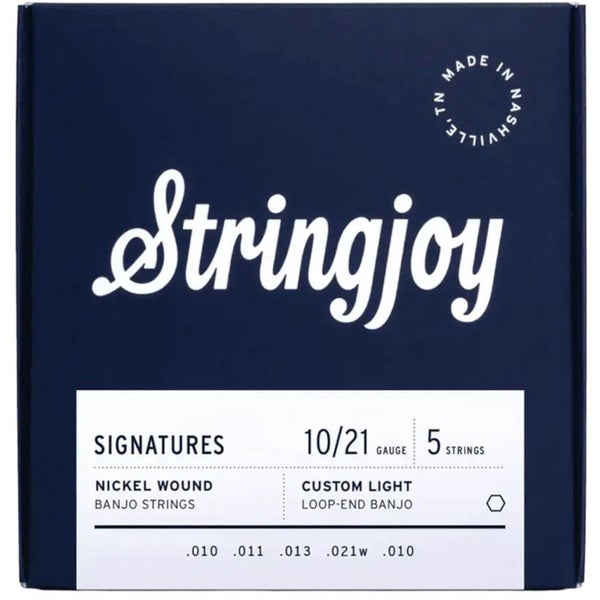 Stringjoy Signature Series SJ-NW1021 Banjo Nickel 10-21 banjo snarenset