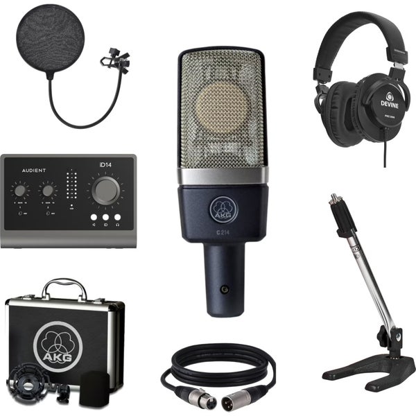 AKG C214 Podcast/Content Creator Recording starterSet