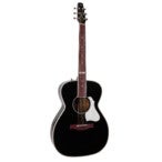Seagull Artist LTD Tuxedo Black Anthem elektrisch-akoestische westerngitaar met gigbag