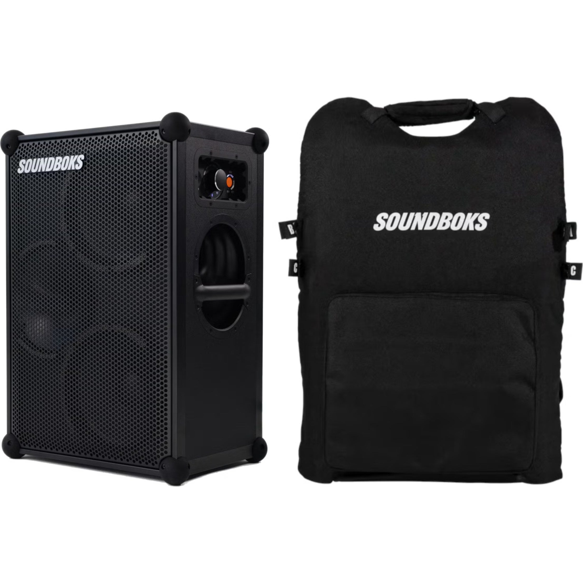 Soundboks Gen. 4 Black met The Backpack (2024) rugzak voor Soundboks