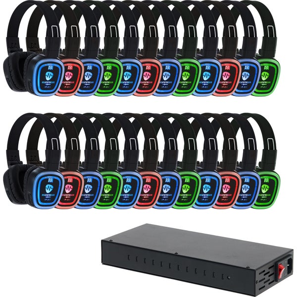 Devine BeatStream Silent Disco Pro uitbreidingsset met 24 hooftelefoons + CH-48