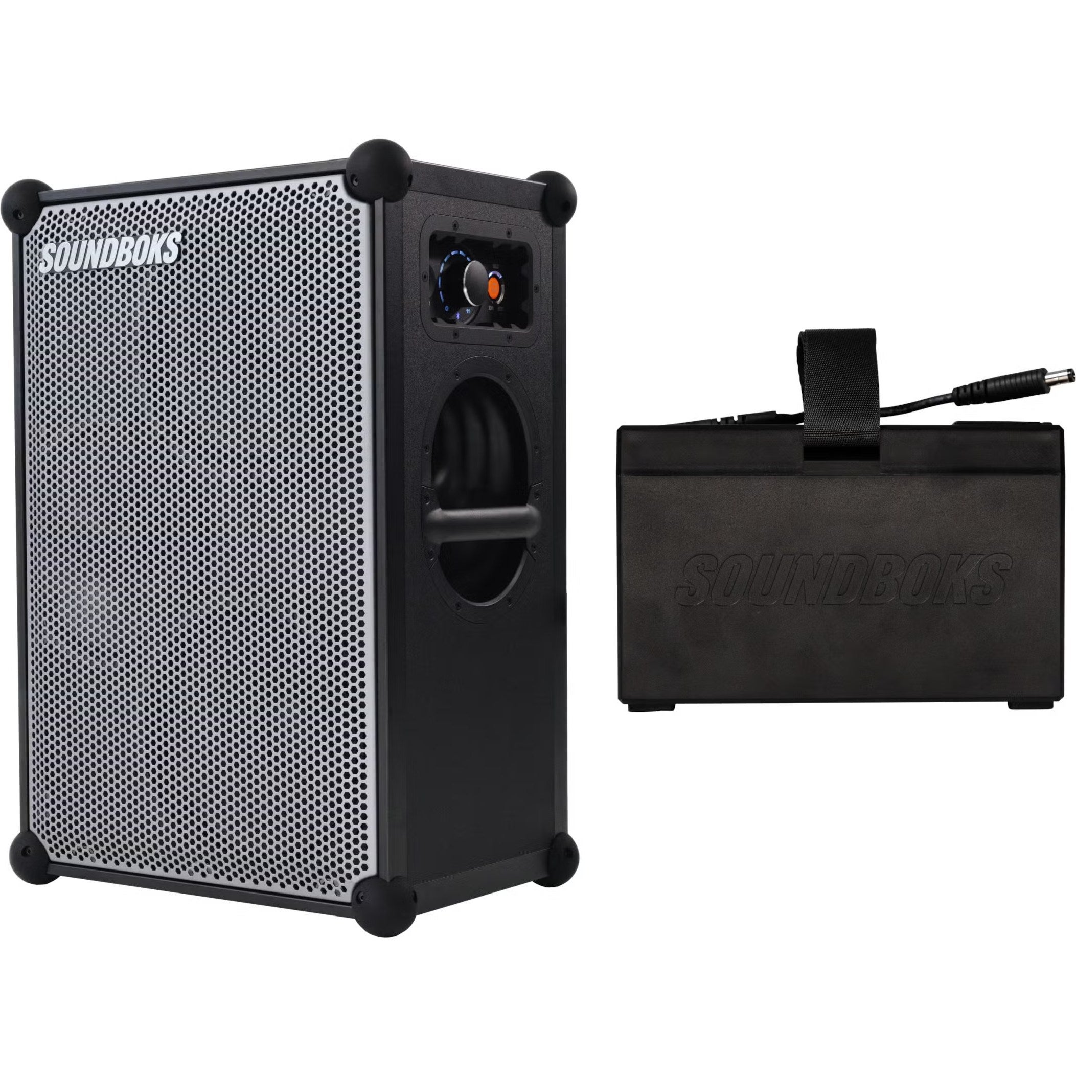 Soundboks Gen. 4 Metallic Grey met The Battery (2024) reserveaccu voor Soundboks