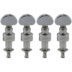 Grover 119C Geared Banjo Pegs with Metal Button - 4 pcs. - Chrome Geared banjo stemsleutels set