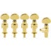Grover 121G5 Geared Banjo Pegs with Metal Button - 5 pcs. - Gold banjo stemmechanieken set