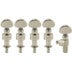 Grover 121N5 Geared Banjo Pegs with Metal Button - 5 pcs. - Nickel Geared banjo stemmechanieken set